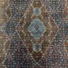 Handgeknoopt vintage wollen Herati perzisch tapijt, vloerkleed.