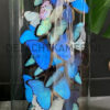 XXL-Glocke mit blau-weißen Morpho-Schmetterlingen