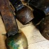Antique cow bells from the alps. Many on stock.
