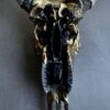 Enorme brons gemetalliseerde schedel van grote Watusi stier