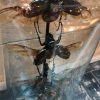 Antique dome with beautiful beetles (Chalcosoma Caucasus)