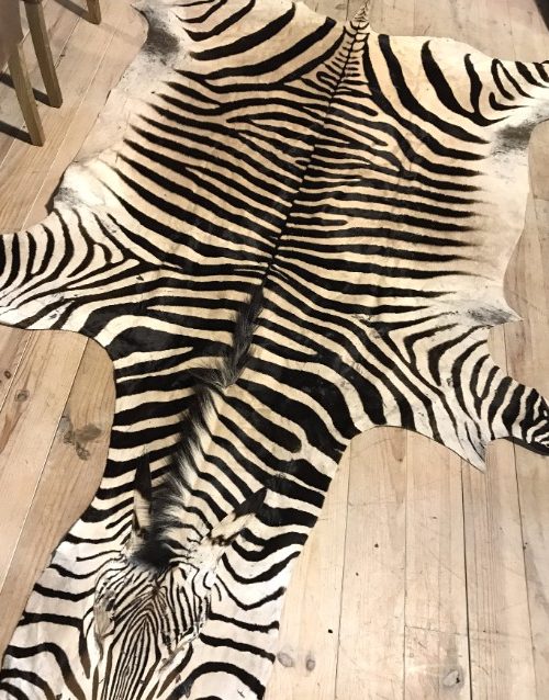 Excellent quality zebra skin