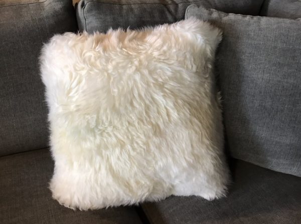 High-quality cushions made of sheepskin