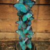 Special very large antique bell with 13 Didius Morpho butterflies