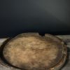 Antieke houten ronde plank