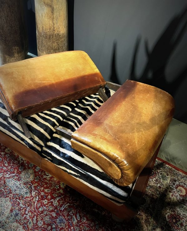 Antieke zebra Chaise lounge
