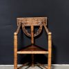 Set of vintage wooden chairs.