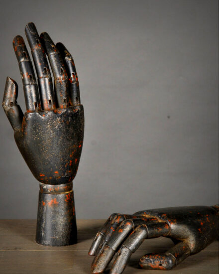 black-articulated-wood-hand