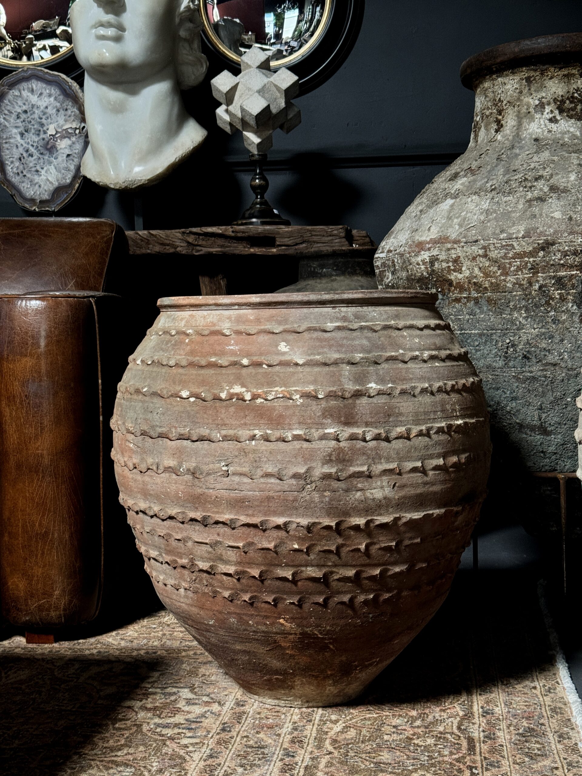Antieke terracotta pot