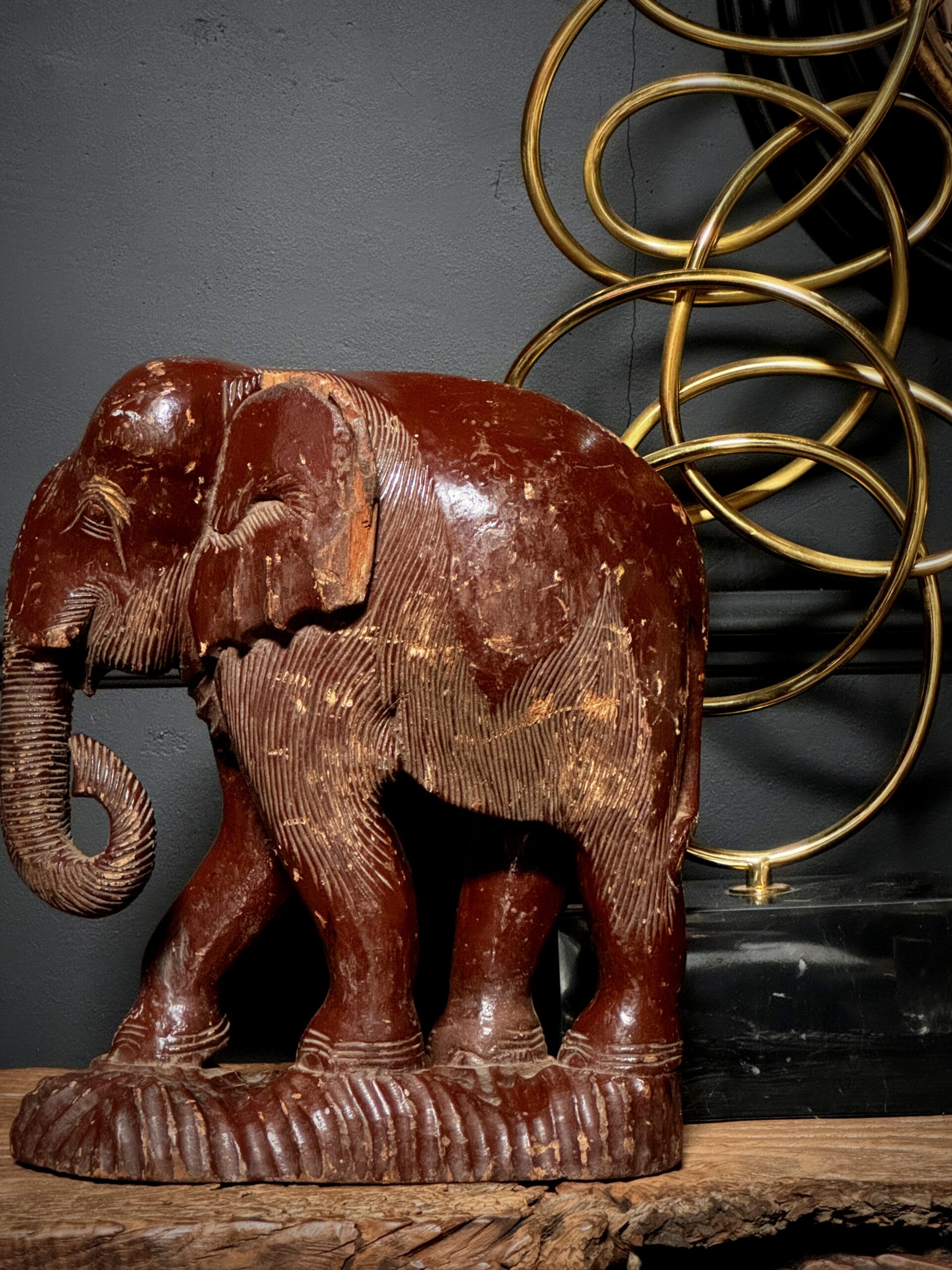 Decoratieve houten Olifant