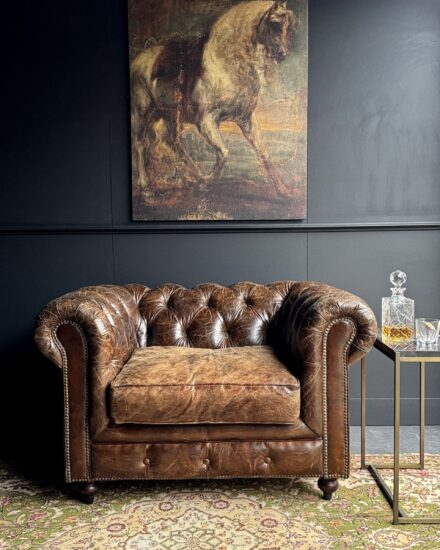 vintage chesterfield fauteuil