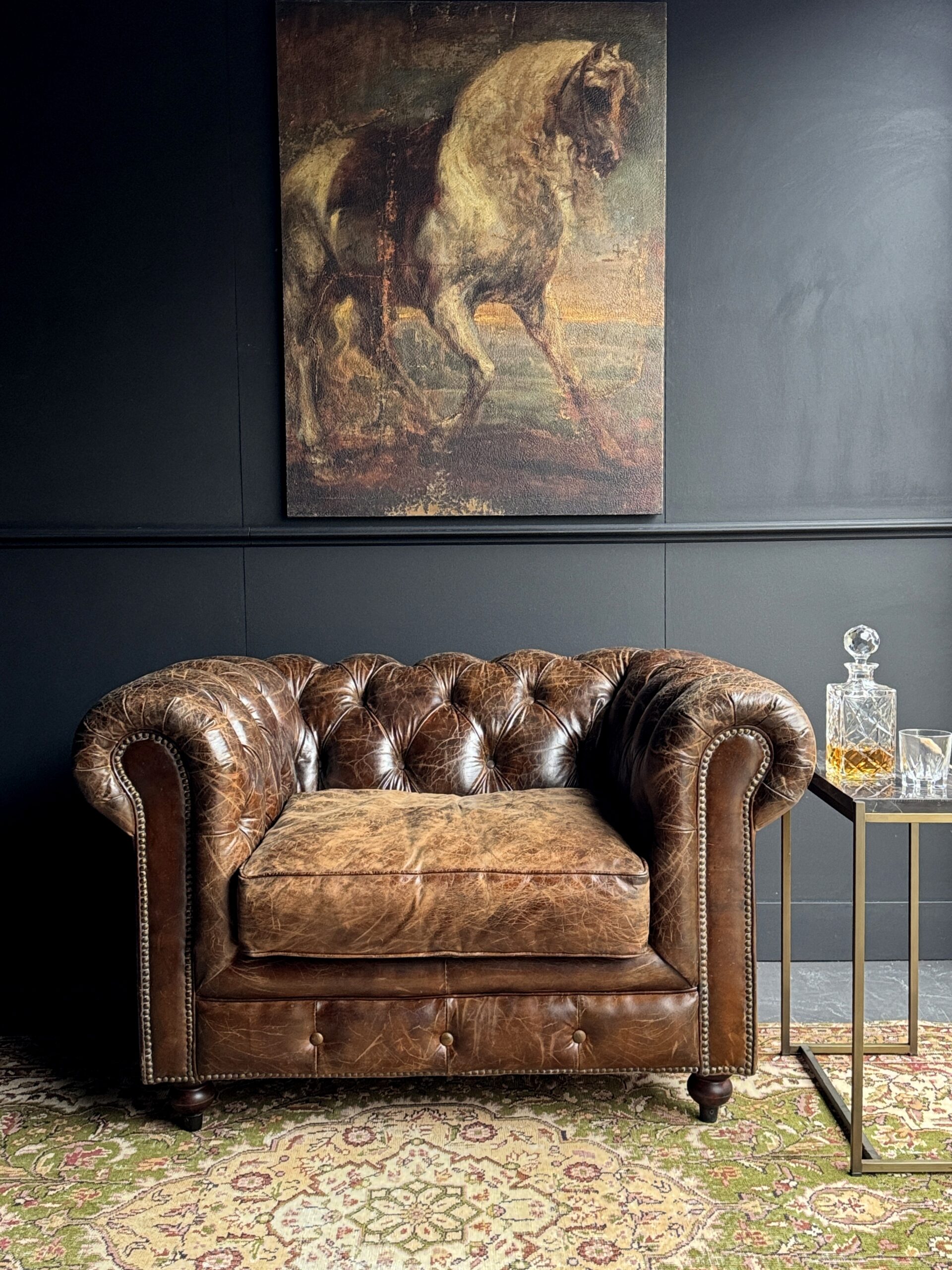 Vintage Chesterfield Fauteuil