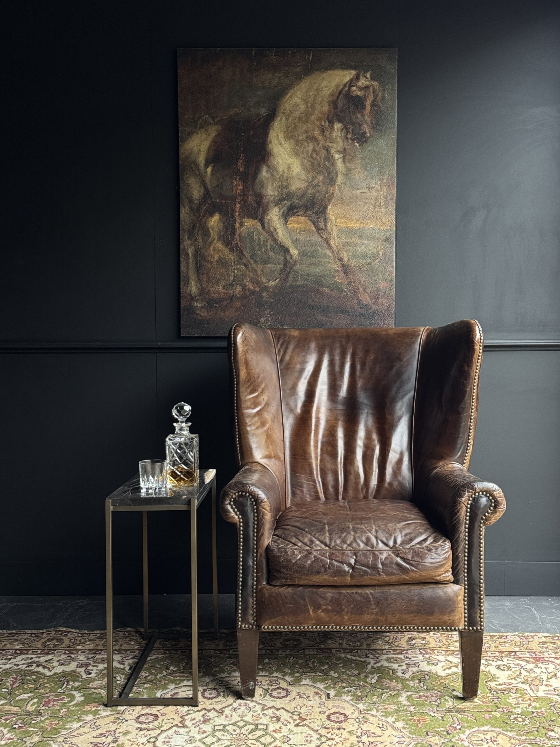 Vintage lederen Fauteuil